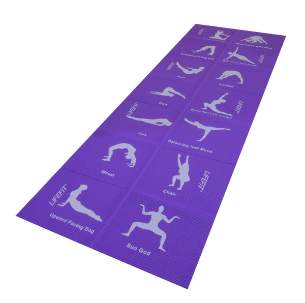 YOGA MAT FOLD,173x61x0,4,fialova