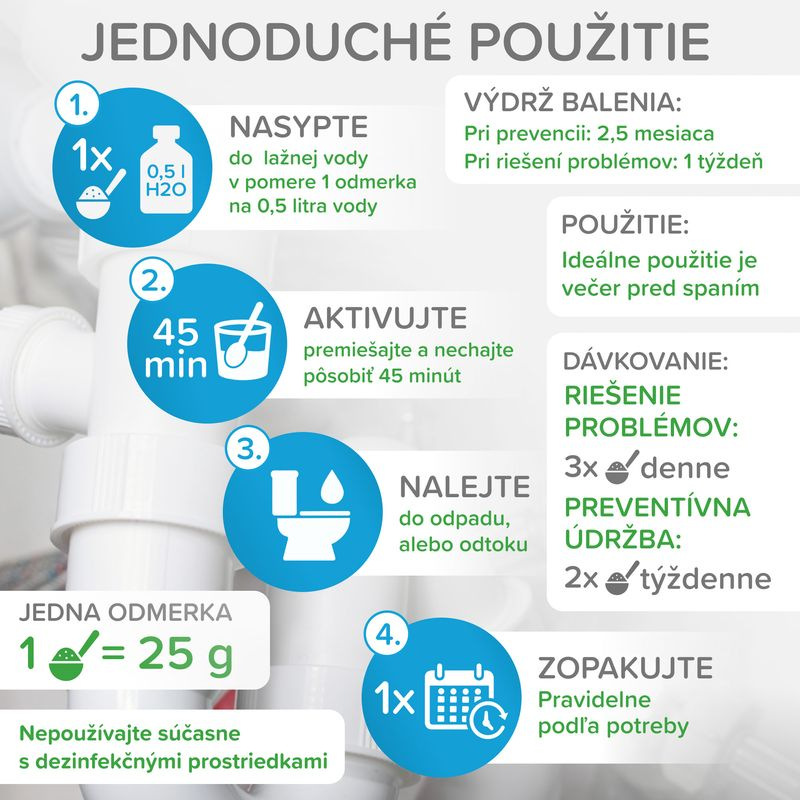 Aktivátor Mr.Bacteria No.5, do sifónu, 500 g 4