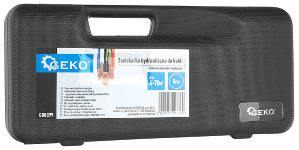 Kliešte krimpovacie-lisovacie hydraulické 4-70mm2, GEKO 3