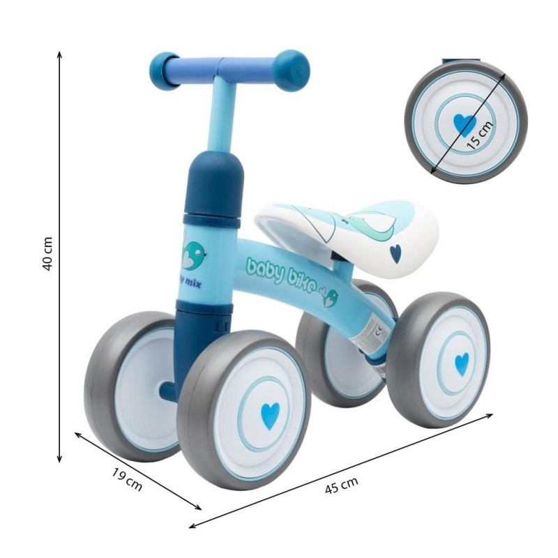 Detské odrážadlo Baby Mix Baby Bike Fruit pink 2