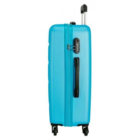 JOUMMA BAGS ABS Cestovný kufor ROLL ROAD FLEX Azul Claro, 65x46x23cm,56L, 584926A (medium)