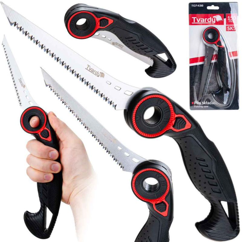Pílka na drevo skladacia 150 mm, Japonská oceľ SK5, TVARDY