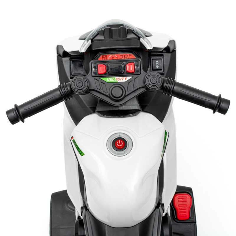 Detská elektrická motorka Baby Mix Supersport biela 3