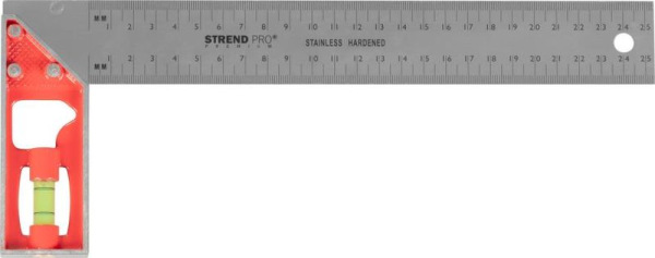 Uholník Strend Pro Premium, 250 mm, s libelou