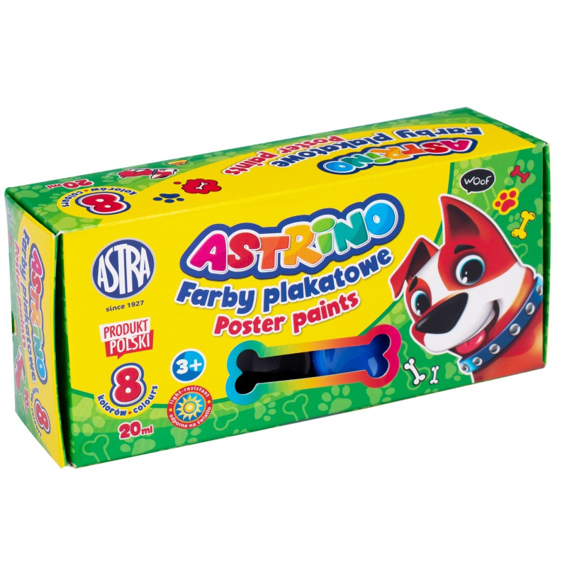 Školské temperové farby v kelímku Astrino, 8x20ml, 301221002 2