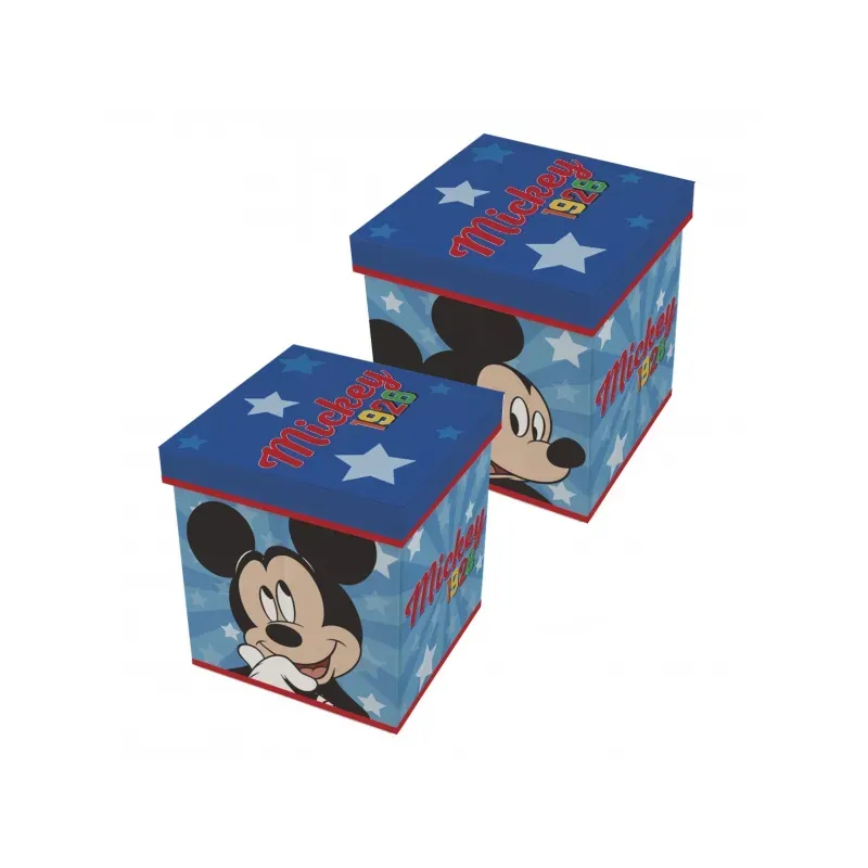 Úložný box s vrchnákom / taburetka 2v1 MICKEY MOUSE, WD13015