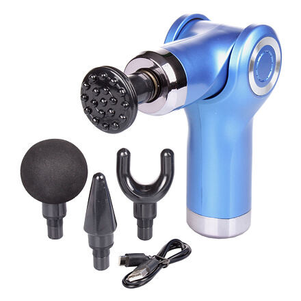 Massage Gun Mini vibračná masážna pištoľ modrá