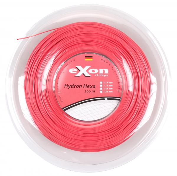 Exon Hydron Hexa tenisový výplet 200 m, 1,14mm, červená