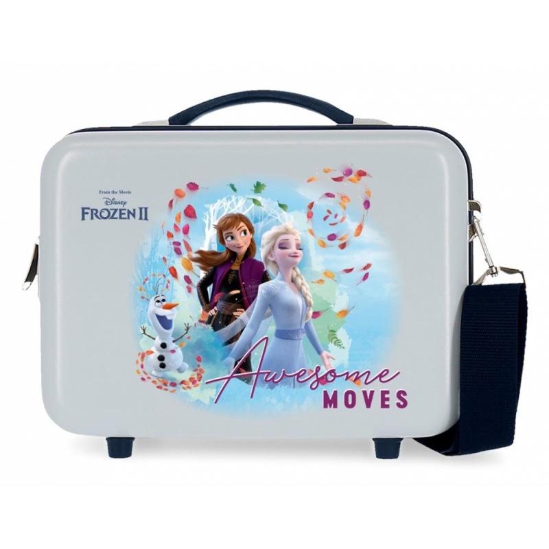 JOUMMA BAGS DISNEY FROZEN Awesome, ABS Cestovný kozmetický kufrík, 21x29x15cm, 9L, 4053921