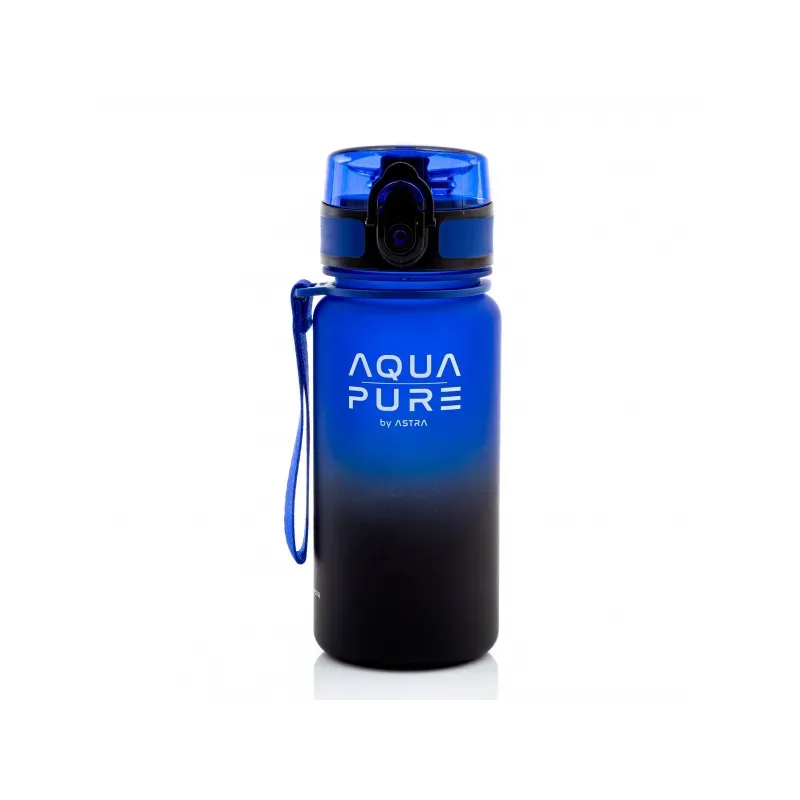 Zdravá fľaša AQUA PURE by ASTRA 400 ml - blue/black, 511023004