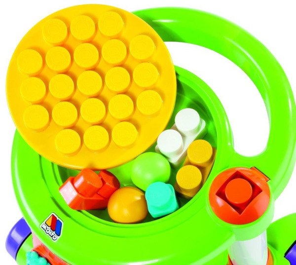 Molto Blocks 3 - vozík so stavebnicou zelené 3