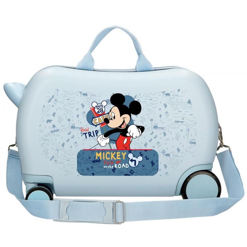 Detský cestovný kufor na kolieskach / odrážadlo MICKEY MOUSE Road Trip, 25L, 4951021 2