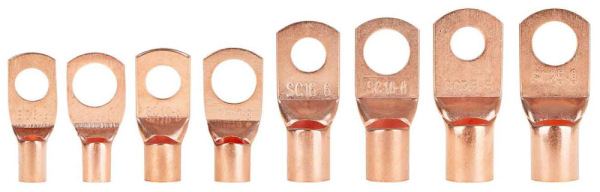 Sada medených konektorov s očkom a termosťahovacou izoláciou, 140-dielna, GEKO 4