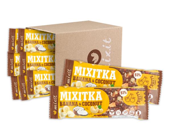 Mixit Mixitky BEZ LEPKU - Banán + Kokos (9 ks) 369 g