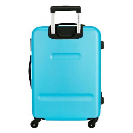JOUMMA BAGS ABS Cestovný kufor ROLL ROAD FLEX Azul Claro, 65x46x23cm,56L, 584926A (medium)