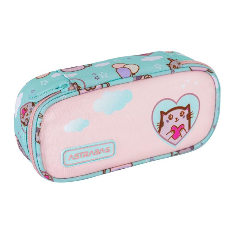 ASTRA Jednokomorový peračník / puzdro AstraBAG KITTY´S WORLD, AC6, 503024073