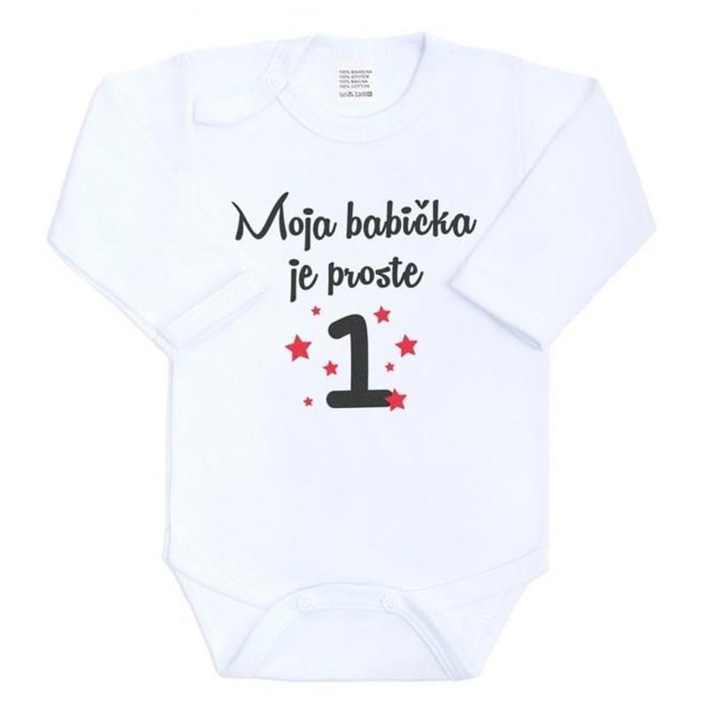 Body s potlačou New Baby Moja babička je proste jednotka 50