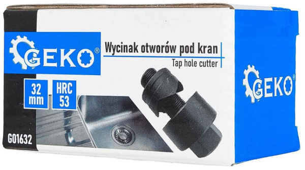 Vykružovací vrták do oceľových a nerezových plechov, priemer 32 mm, GEKO 4