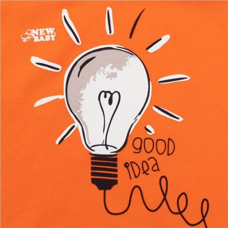 Dojčenské bavlnené body s krátkym rukávom New Baby skvelý nápad 56 (0-3m) 2