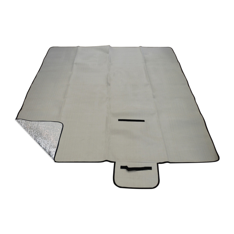 Pikniková deka CALTER CUTTY, 150x130 cm, alu fólia, šedá 1