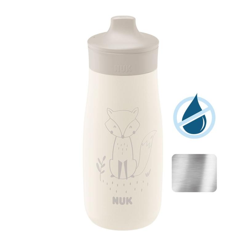 Detská fľaša NUK Mini-Me Sip nerez 300 ml (9+ m.) beige