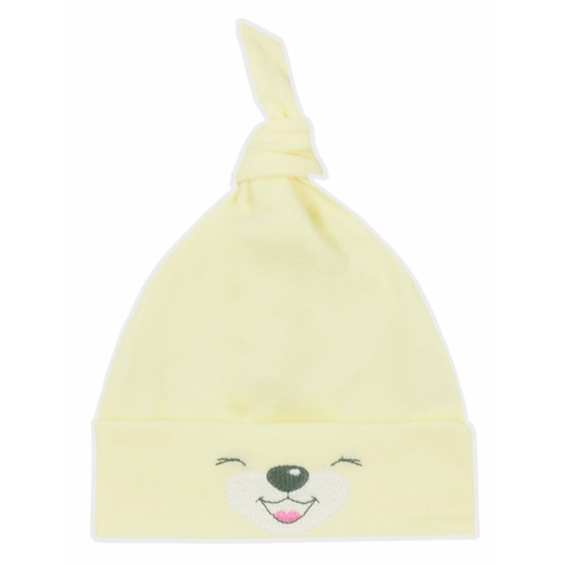 Bavlnená dojčenská čiapočka Bobas Fashion Lucky žltá 62 (3-6m) 1