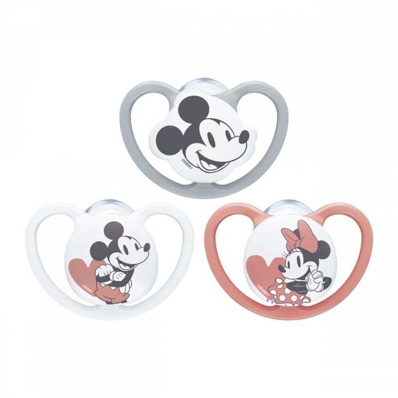 Cumlík Space NUK 0-6m Disney Mickey Mouse červená 0-6 m 2