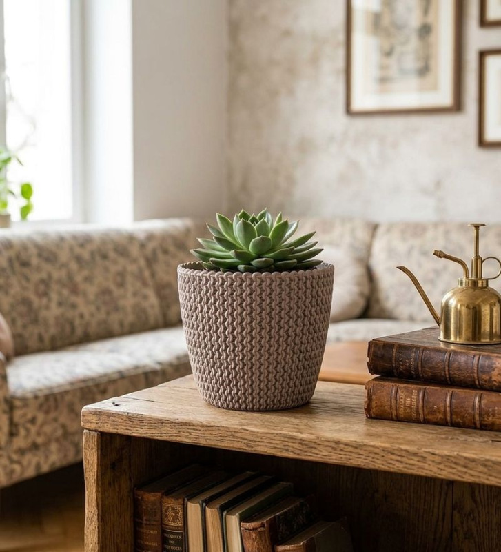 Kvetináč SPLOFY 157/132 mm, 1.7 lit., mocca 1