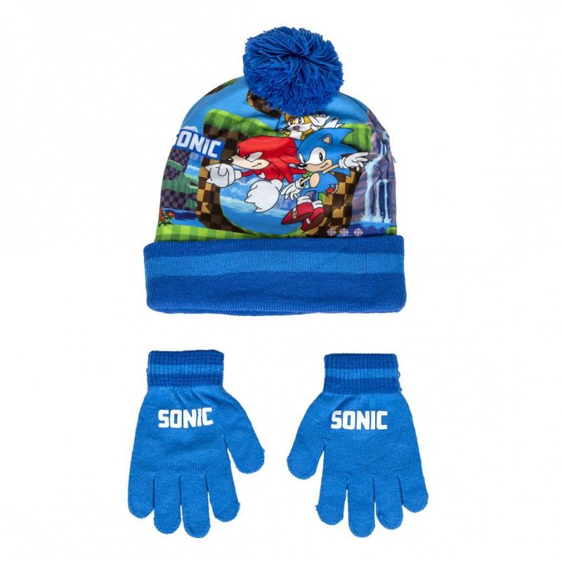 Zimný set (čiapka, rukavice) Ježko Sonic, 2200009932