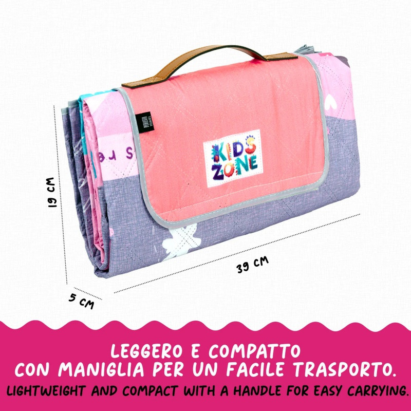 Detská pikniková deka Perletti Travel – Rozprávkový hrad, 150x150cm, 13150 3