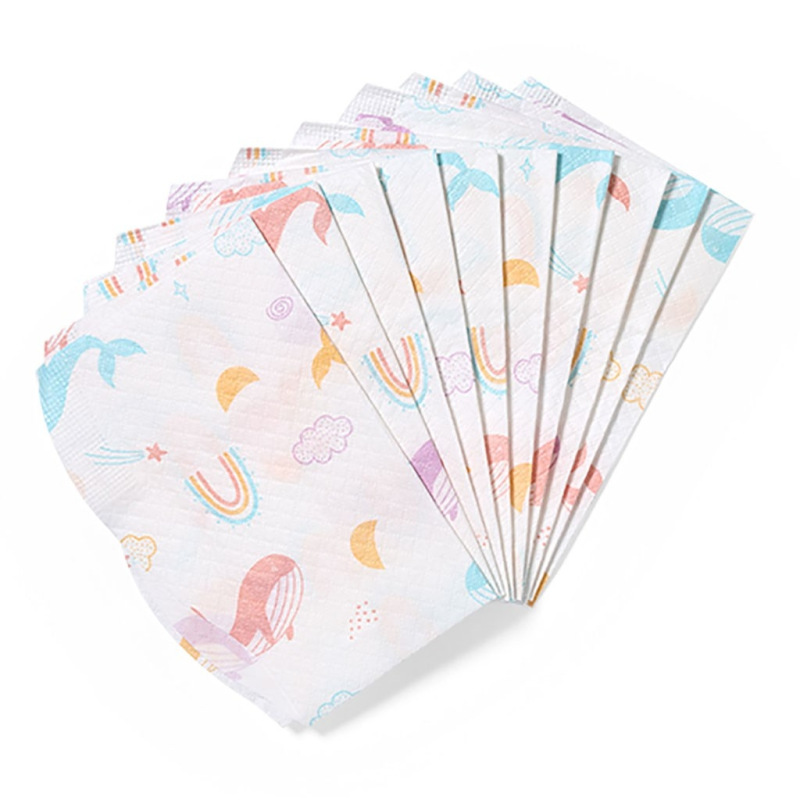 Jednorazové detské podbradníky BabyOno 10 ks v balení 5