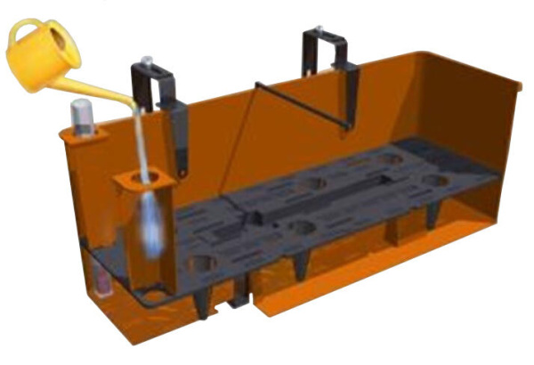 Fantazie Smart samozavlažovací kvetináč hnedá 2