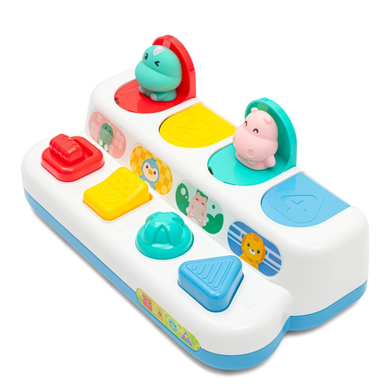 Interaktívna hračka - Vyskakovacie okienka so zvieratkami Peekaboo Baby Mix 1