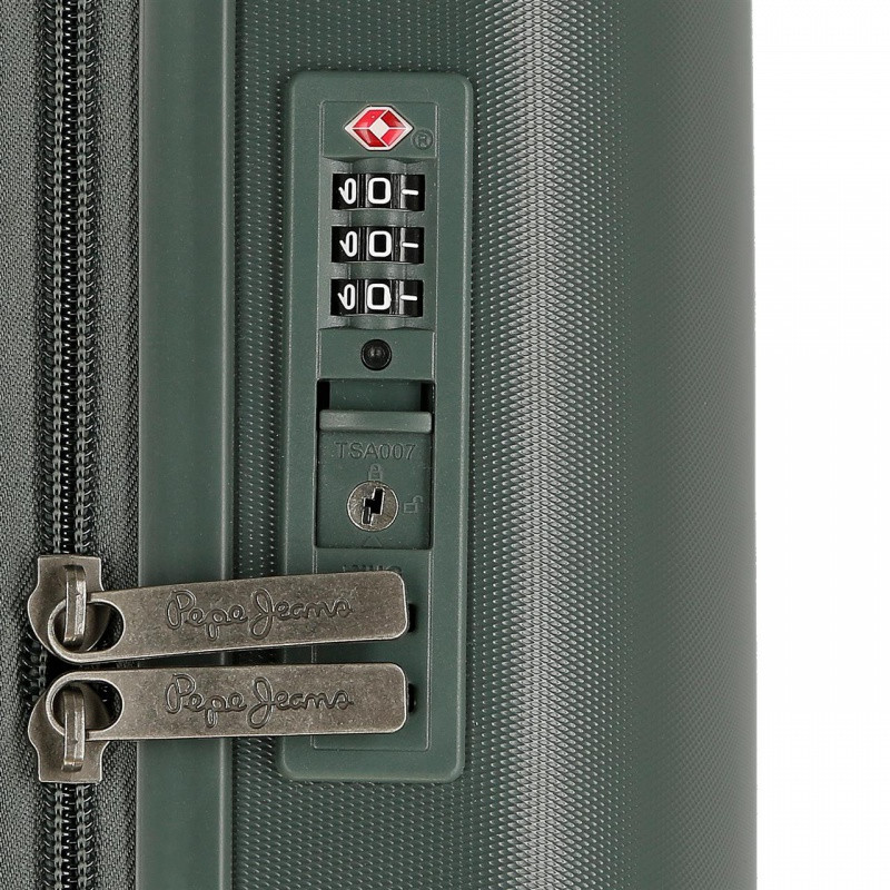 ABS Cestovný kufor PEPE JEANS ACCENT Verde, 55x40x20cm, 37L, 7699133 (small) 7