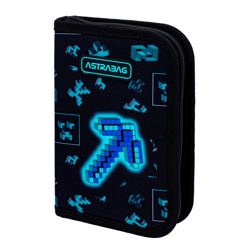Vyklápací peračník s náplňou AstraBAG DARK PIXEL, AC11, 503025017