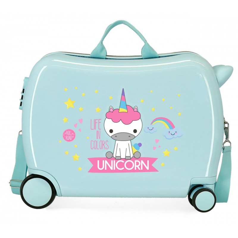 Detský cestovný kufor na kolieskach / odrážadlo LITTLE ME UNICORN, 34L, 4749868