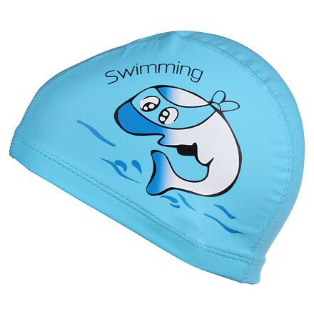 Dolphin detská plavecká čiapka svetlo modrá