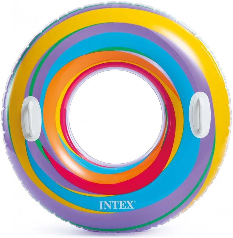 Kruh plavecký Intex 59256 nafukovací 91 cm fialová