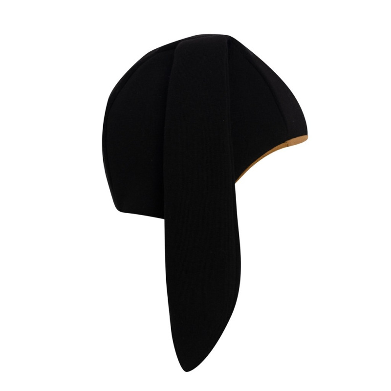 Dojčenská bavlnená čiapka s uškami New Baby Favorite čierna 56 (0-3m) 1