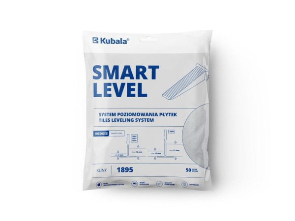 Kliny Kubala SMART LEVEL 1895, plast, biele, 70x220x235, bal. 50 ks 1