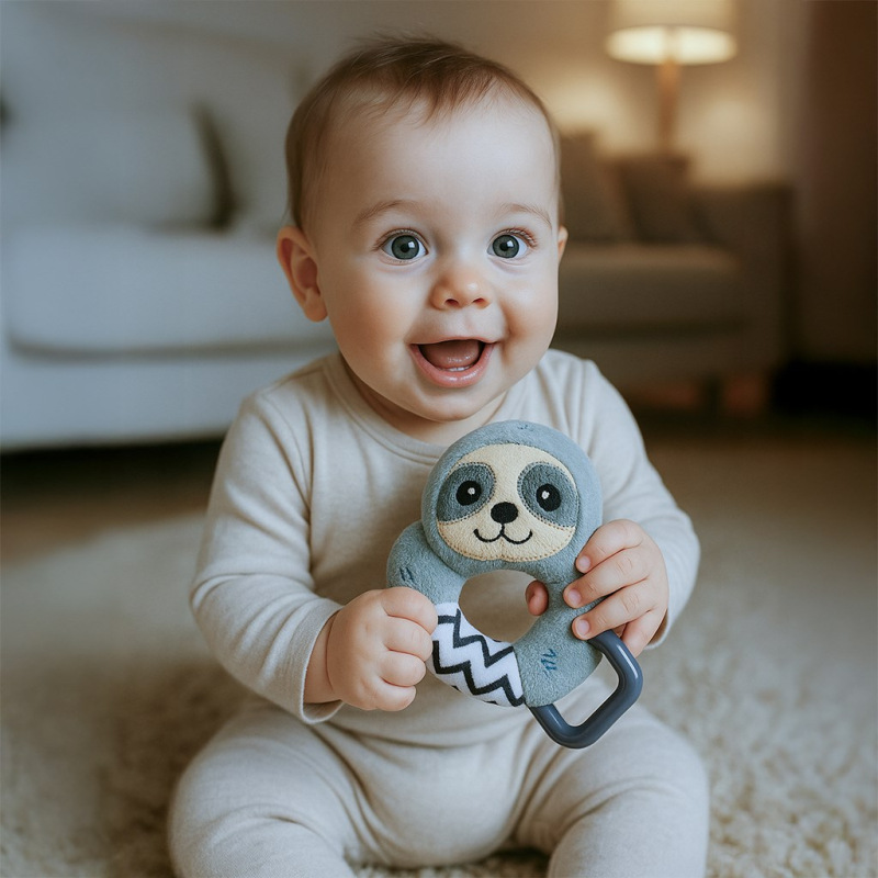 Detská plyšová hrkálka New Baby Sloth 2