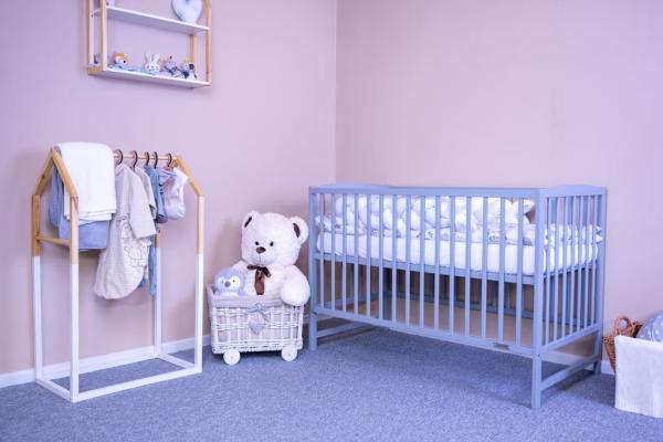 Detská postieľka New Baby LILLY štandard sivá