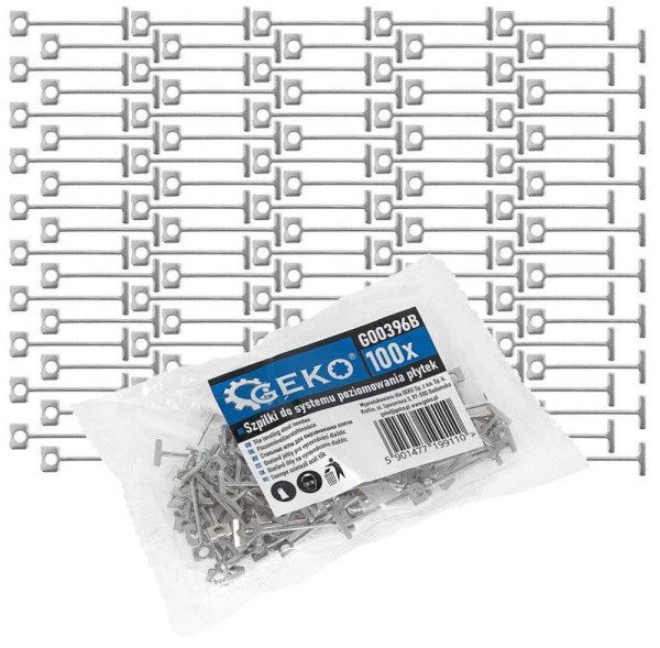 Sada prípravkov na vyrovnanie obkladačiek a dlažby 100 ks, GEKO