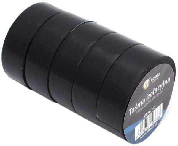 Izolačná páska PVC 18 mm x 6,2 m x 0,13 mm, čierna, XL-TOOLS 2