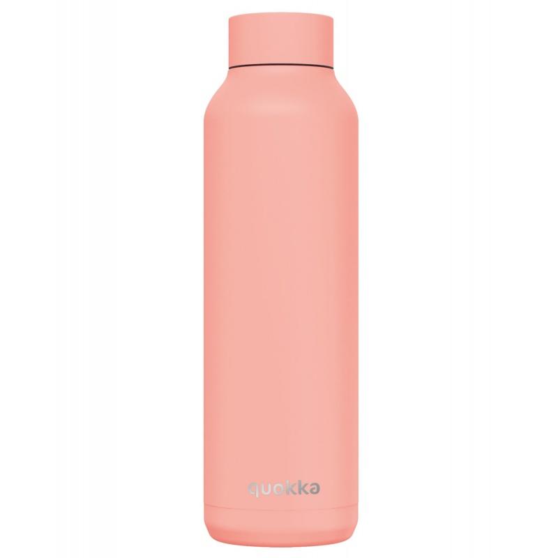 Quokka Solid, Nerezová fľaša / termoska Pastel Peach, 630ml, 12099