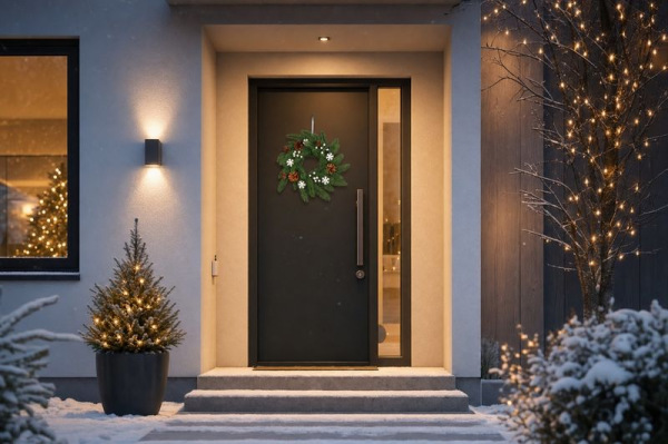 Veniec MagicHome Vianoce, so šiškami, 30x30x6 cm 1
