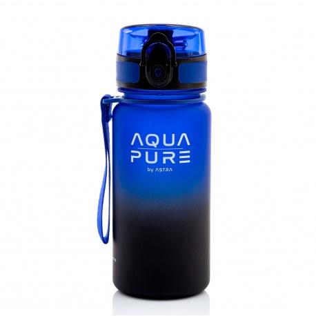 Zdravá fľaša AQUA PURE by ASTRA 400 ml - blue/black, 511023004