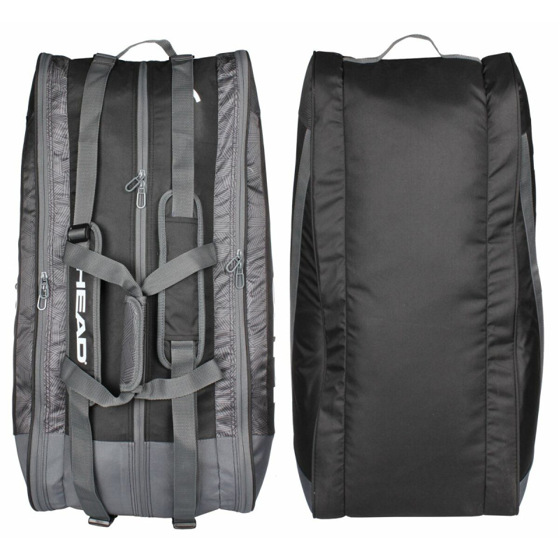 Core 9R Supercombi 2021 taška na rakety čierna-biela 2