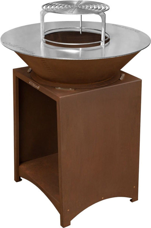 Gril Strend Pro Fiesta, prevedenie rust, oceľ, priemer 75 cm, s ohniskom