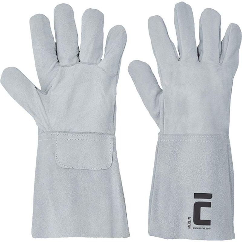 Rukavice MERLIN 11/XXL, kožené, hovädzina, zváračské 1